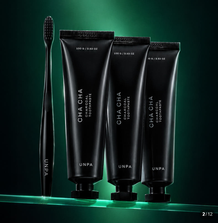 언파 차차 차콜치약 비건 구취제거 입냄새케어 100g, 3개
