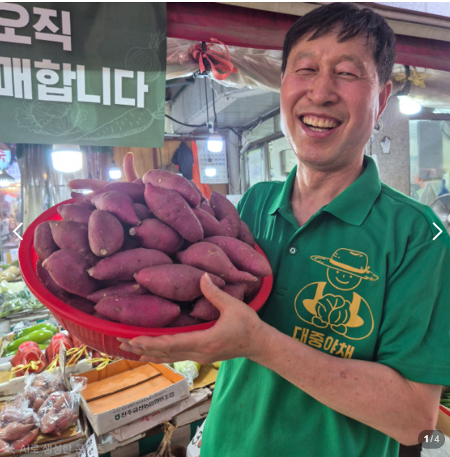 [특품] 당일경매 퍽퍽한 밤고구마 꿀고구마 한입 진짜 알밤 1kg, 2kg