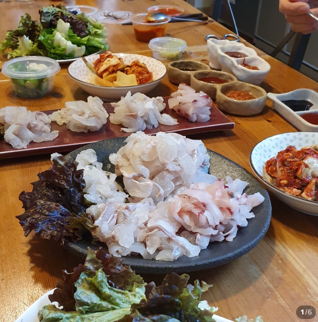 자연산 모듬회 4인분(회 800g) 아침 손질 저녁 식탁 청정 삼천포 직송 100% 자연산
