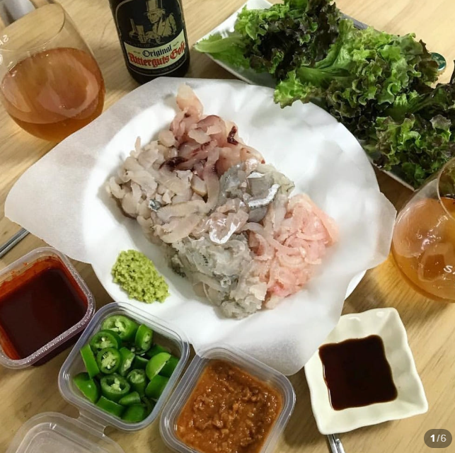 자연산 모듬회 3인분(회 600g) 아침 손질 저녁 식탁 청정 삼천포 직송 100% 자연산